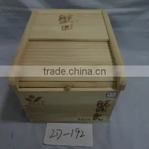 Top Grade Unfinished Natural Wooden Rice Storage Bin thumbnail-5