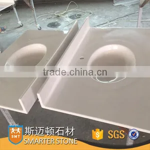 Beige Color Culture Marble Bathroom Vanity thumbnail-1