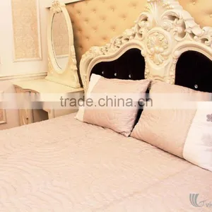 Luxurious Firework Pink Bedding Set, 100% Silk Handicraft in Vietnam, Blanket and Pillow Cover thumbnail-2