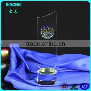 KM-ZP71 2015 Wholesale Clear Custom First Class Glass Medal Crystal Color Glass Trophy Star Trophies thumbnail-6