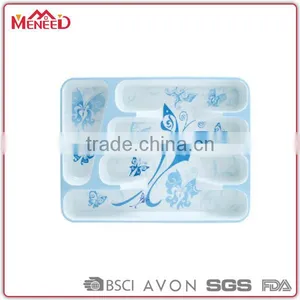 Modern Kitchen Designs Fine Bone China Bandeja Paisa Rectangle Hollow Print Melamine Trays 9 Section thumbnail-1