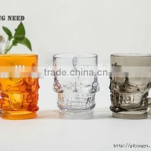 Acrylic Halloween LED Light up Party Decoration Skull Plastic Cup for Sale thumbnail-3