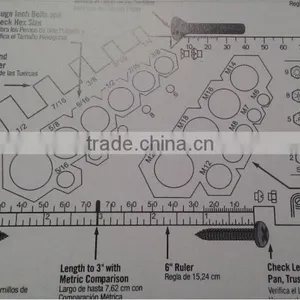 Nut and Bolt Gauge With Patent for Measuring Tool thumbnail-4