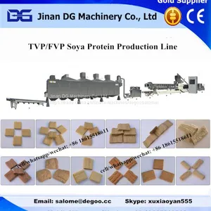 Automatic TVP TSP Soya Protein Chunks/Mince/Nuggets Maker Machine Production Plant thumbnail-3