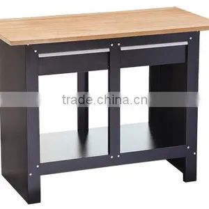 48'' 2-Drawers Metal Work Bench & Work Table thumbnail-2