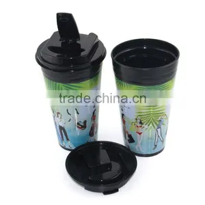 BPA-Free Reusable Double Wall Coffee Cup thumbnail-1