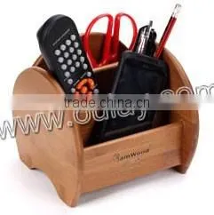 Chinese Multifunctional Bamboo or Wood Storage Bins for Study ,home and Office thumbnail-1