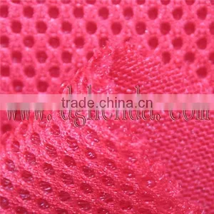 Red Polyester Sandwih Air Mesh Fabric/sandwich Fabric for Footwear,chair,seat Cover thumbnail-1