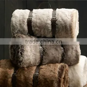 Faux Fur M Fur Blanket Cushion Sofa Blanket Car Seat Cushion Decoration Carpet Bed Blanket thumbnail-1