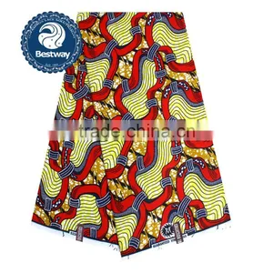 New Nigerian Wax Printed Ankara Fabrics African Wax Lace 2017 thumbnail-1