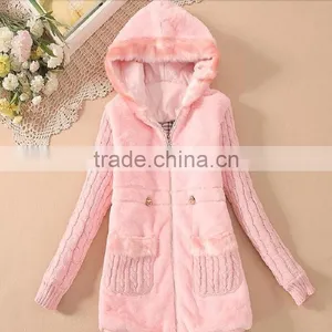 Hot Sale Kids Wholesale Long Winter Clothes Children Faux Fur Coats For Girls thumbnail-1