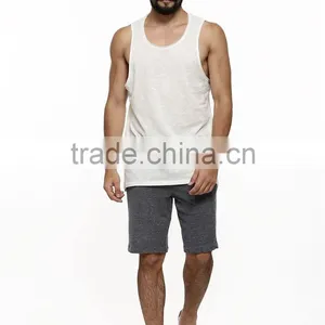 Factory Direct Plain White Mens Tank Top Shirt for Sale thumbnail-4