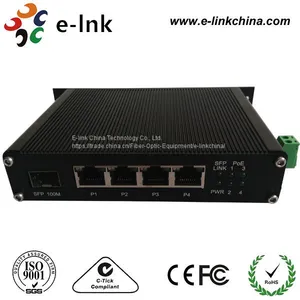 Индустриальный Ethernet-коммутатор с 4 портами 10/100BASE-T + 1 портом 100BASE SFP и поддержкой PoE+ thumbnail-1