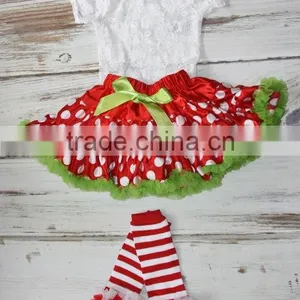 Wholesale Girls PettiSkirts Elastic Waistband Skirts Girls Chiffon Skirts Red Polka Dot Skirt Boutique Fluffy Pettiskirt thumbnail-5