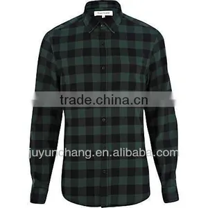 Wholesale Custom Mens Winter Warm Flannel Plaids Shirts thumbnail-2
