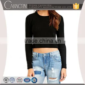 Slim Fit Short Body Round Neck Long Raglan Sleeve Melange Woolen Sweater thumbnail-1