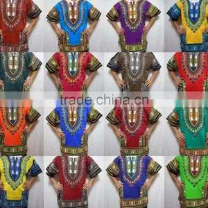Walson Wholesale Traditional African Print Clothing Dashiki Dress and Shirt thumbnail-3