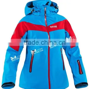Bule Long Sleeve With Hood Cotton Womens Camping Jacket thumbnail-1