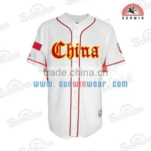 White Popular Style Baseball Uniform/jerseys/apparel in 2014-2015 thumbnail-3