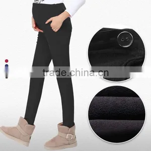 Pregnant Women Pants, High-waisted Pants, Thick Warm Pants thumbnail-1