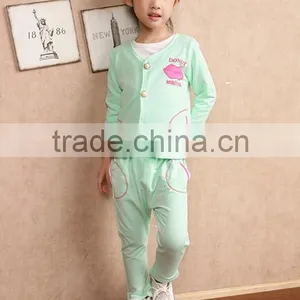 Children's Clothing Wholesale Custom Lovely, Generous, Cotton Three-piece Suit thumbnail-1