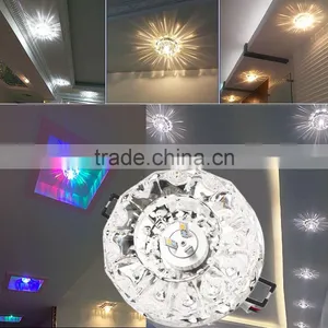 Exquisite 3W LED Modern Crystal Ceiling Light Fixture Lamp Lighting thumbnail-1