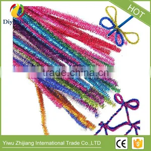 DIY 6MM Glitter Chenille Stems Pipe Cleaners DIY Hand Craft Materials For Creative Kids Toys thumbnail-2