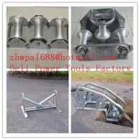 Hoop Roller Laying Cables in Ducts Triple Roller thumbnail-1