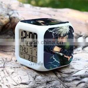 Hot Selling Plastic LED Alarm Clock, Naruto Character Design Digital Clock for Sale, LED Digital Alarm Clock Cheap Price thumbnail-1