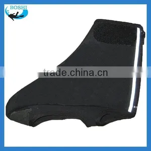 Reflective Zipper Cycling Booties Overshoes Neoprene and PU thumbnail-1