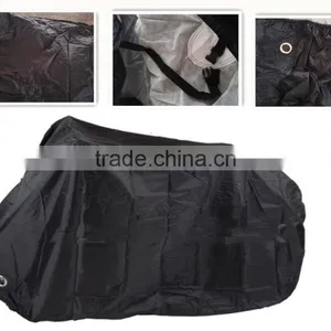 All Season Black Waterproof Sun Motorcycle Cover,Fits up to 125-150cc Motors (XX Large & Lockholes) thumbnail-1
