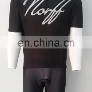 Black Cycling Wear Custom Cycling Jerseys Design Plain Cycling Jersey no Logo thumbnail-2