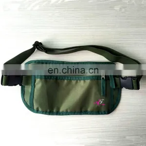 RFID Dark Green Ripstop Nylon Two Buckle Undercover Waist Stash thumbnail-1