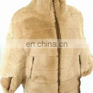 2013 New Latest Ladies Rabbit Fur Jacket thumbnail-1