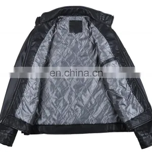 2015 Mens Handsome Last Design Leather Jacket thumbnail-2