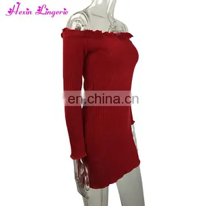 Wholesale Red Lowbust Pack Hip Sexy Bodycon Party Dresses Women Ladies thumbnail-3