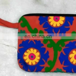 2015 Hot Selling High Quality Evening Handmade Sujani Color Full Embroidery Fabric Chains Clutch Bag thumbnail-1
