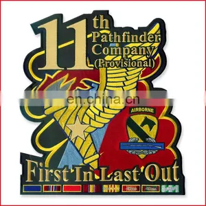 Custom Hand Embroidered Bullion Wire Blazer Badges thumbnail-1