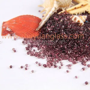 Shandong Zhuyuan Export Recycle Glass Bead Intermix 1-3mm3-6mm6-9mm Purple Aggregates Glass Bead thumbnail-4
