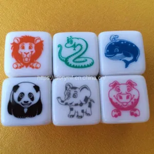 Wholease Heat Printing 16mm Plastic Acrylic Dice/board Game Dice thumbnail-1