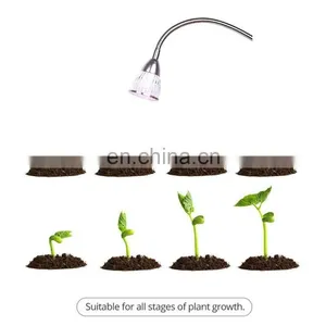 Single Head Table Desk Lamp Indoor Hydroponic Plant 5W Led Full Spectrum Grow Bulb Light thumbnail-4