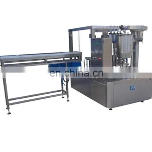 Liquid Shampoo Plastic Doypack Standing up With Spout Bag/sachet/pouch Filling Capping Packaging Machine thumbnail-1