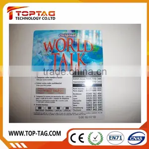 Paper Calling Card / Paper Phone Card With Barcode or QR Code thumbnail-1