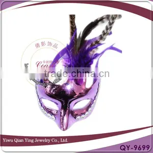 Purple Feather Christmas Party Eye Mask Dance Mask thumbnail-1