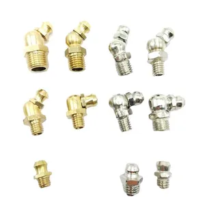 Nickel Plated Copper-plated Yellow Iron Oil Mouth M6M8M10 Straight Bend Yellow Set Straight Bending Oil thumbnail-5