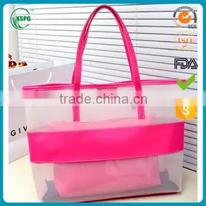 Promotioal Beautiful Pvc Button Closure Bag / Fashion Lady Bags thumbnail-3