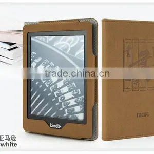 MOFi Wholesale Waterproof Leather Flip Case Cover for Amazon Kindle Paperwhite thumbnail-5