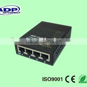 10/100M 1 Fiber Ports + 4 Rj45 Ports Fiber Optical Media Conveter thumbnail-3
