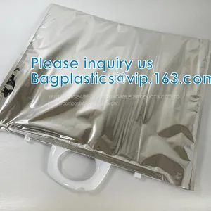 FREEZABLE LUNCH BAG,INSULATION ALUMINIUM FOIL BAG,THERMAL THERMO COOLER TOTE BAG,BENTO PICNIC,FRESH thumbnail-3