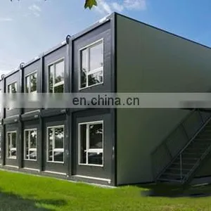 Cheap 2 Floor Prefab House Wooden 3bedroom Prefabricated House Foundation Europe Prefab Container House Homes for Sale thumbnail-3